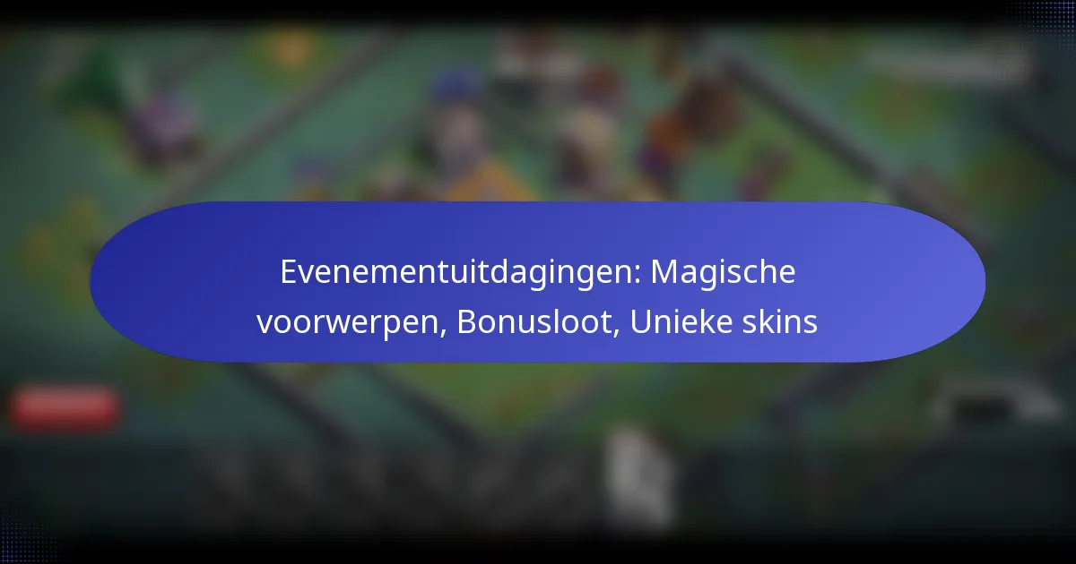 You are currently viewing Evenementuitdagingen: Magische voorwerpen, Bonusloot, Unieke skins