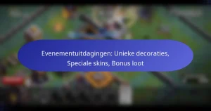 Read more about the article Evenementuitdagingen: Unieke decoraties, Speciale skins, Bonus loot