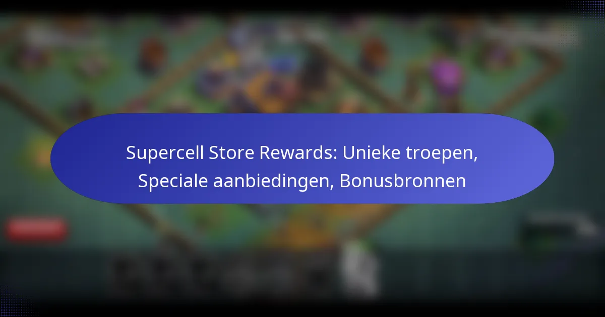 You are currently viewing Supercell Store Rewards: Unieke troepen, Speciale aanbiedingen, Bonusbronnen